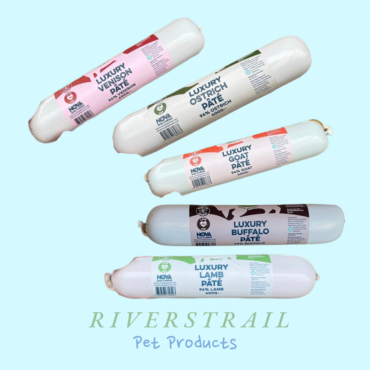 400g Luxury Pate Single protein! (5 flavors)