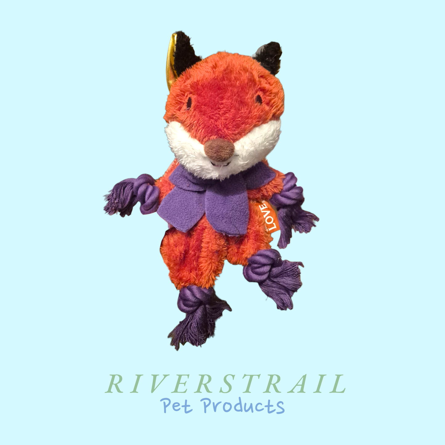 Festive Ropey Fox Dog toy!